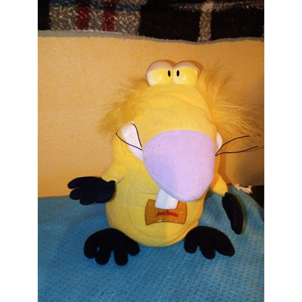 Angry Beavers Chomping Norbert Plush Pull String 1998 Nickelodeon Works
